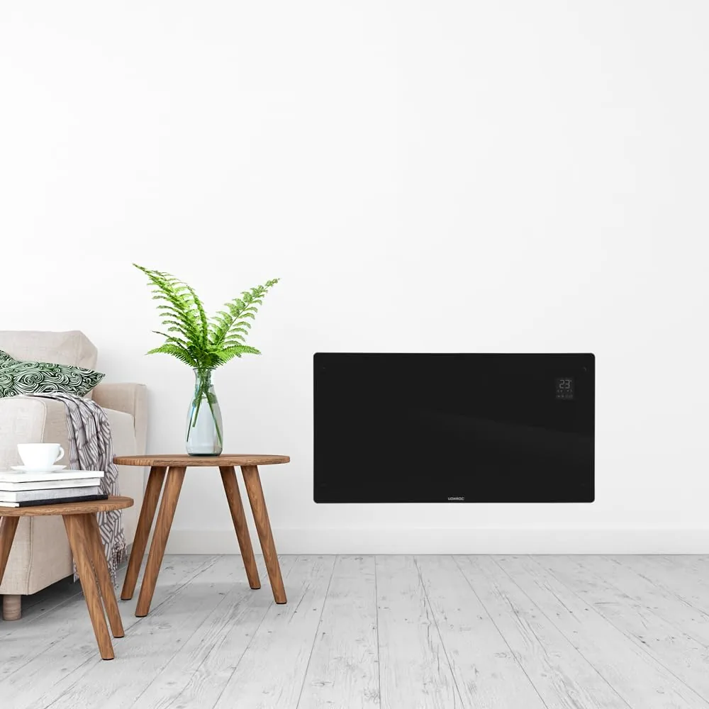 Vista 4 de VONROC Convector 2500W Wi-Fi com Painel de Vidro e IP24